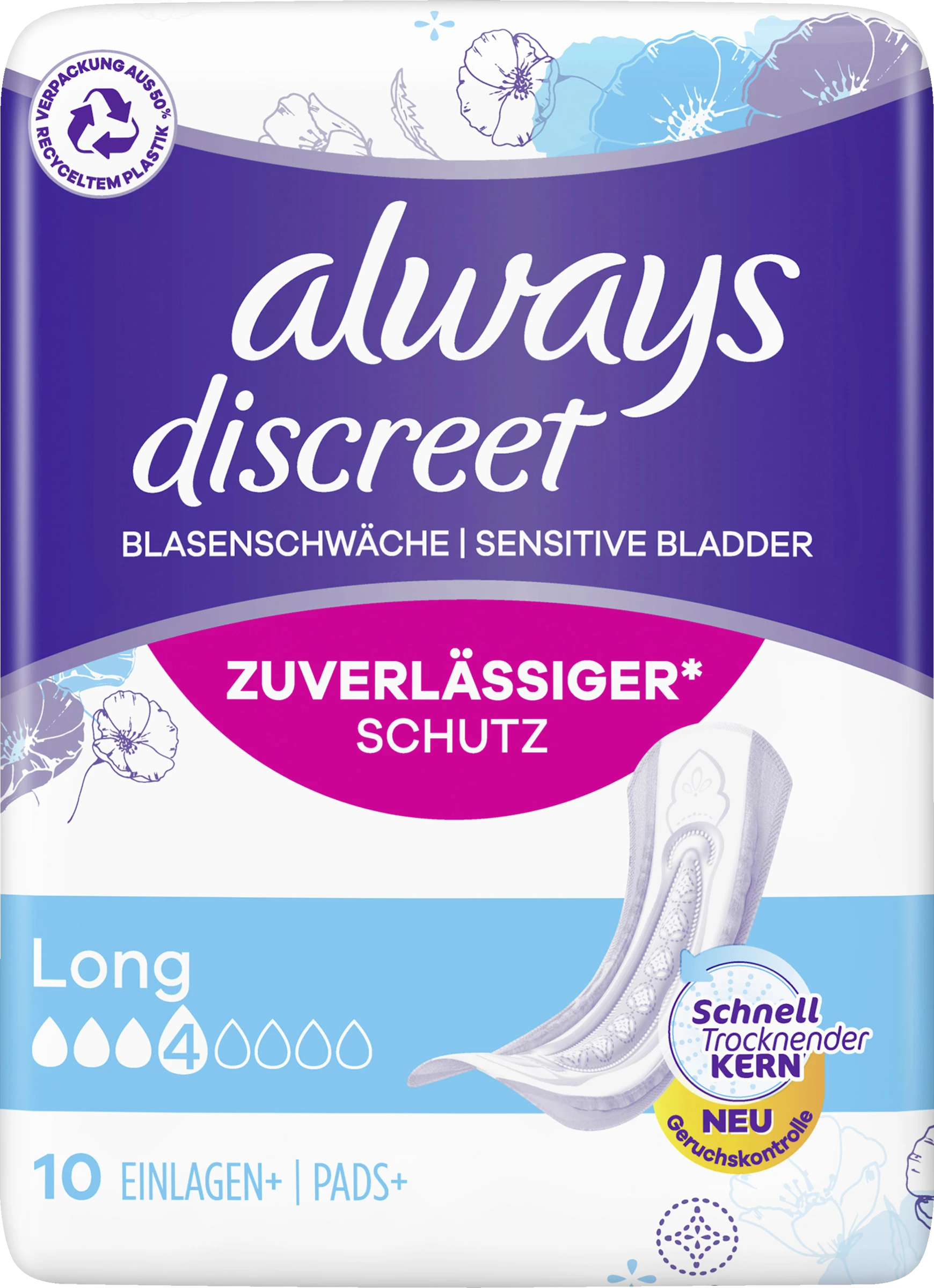Always® Discreet Inkontinenz Long 3 Always® Discreet Inkontinenz Long
