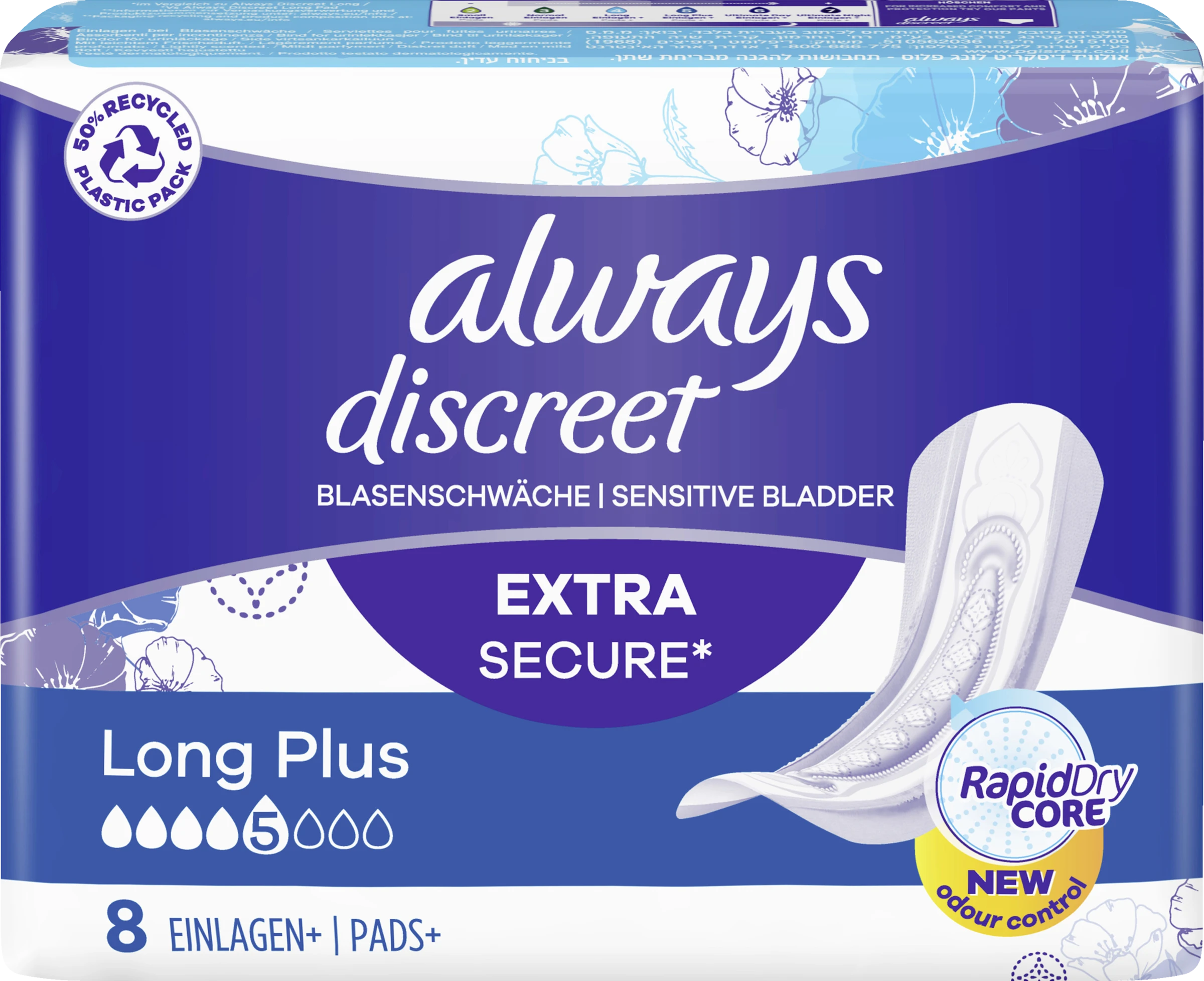 Always® Discreet Inkontinenz Long Plus 4 Always® Discreet Inkontinenz Long Plus – Bild 2