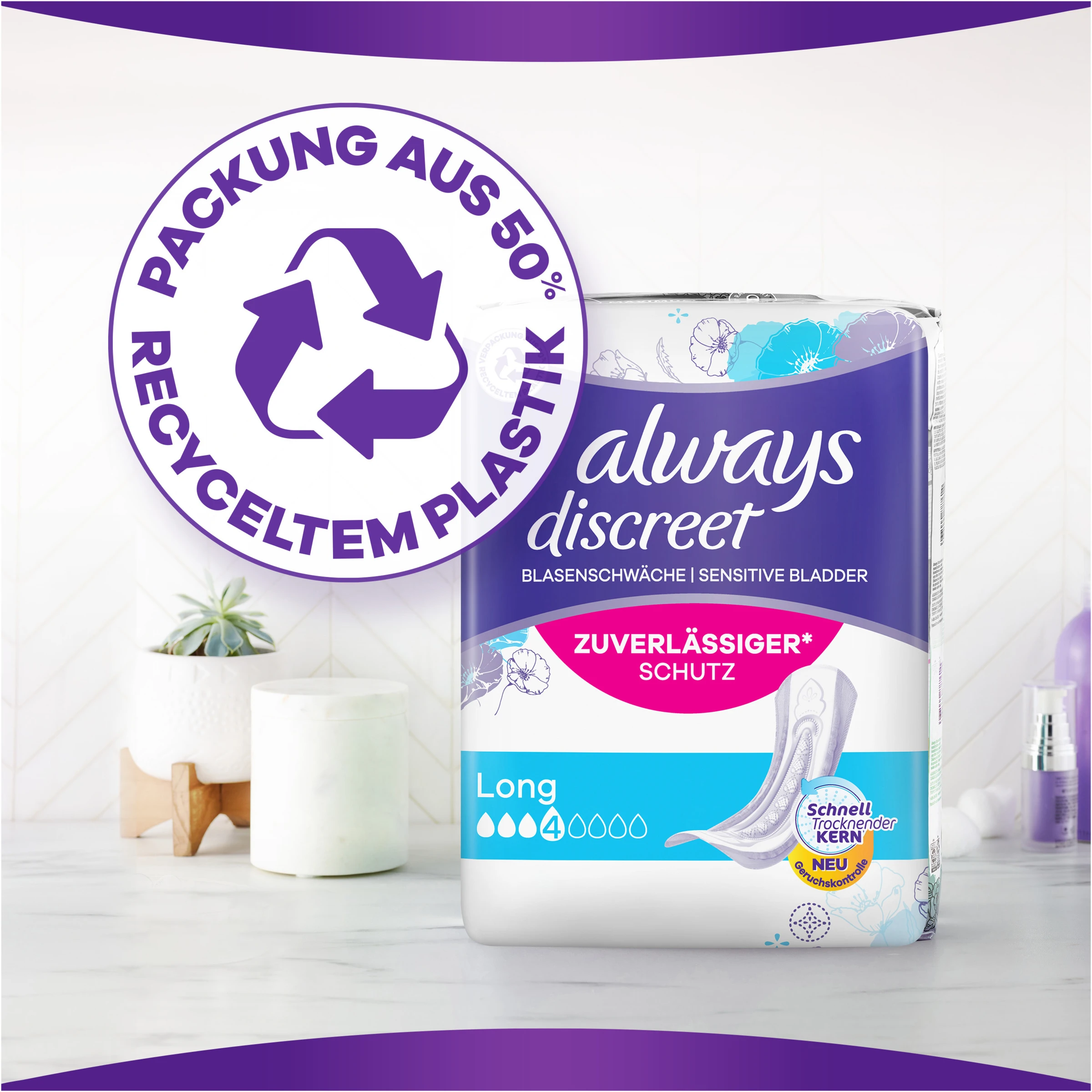 Always® Discreet Inkontinenz Long Big Pack 7 Always® Discreet Inkontinenz Long Big Pack – Bild 5