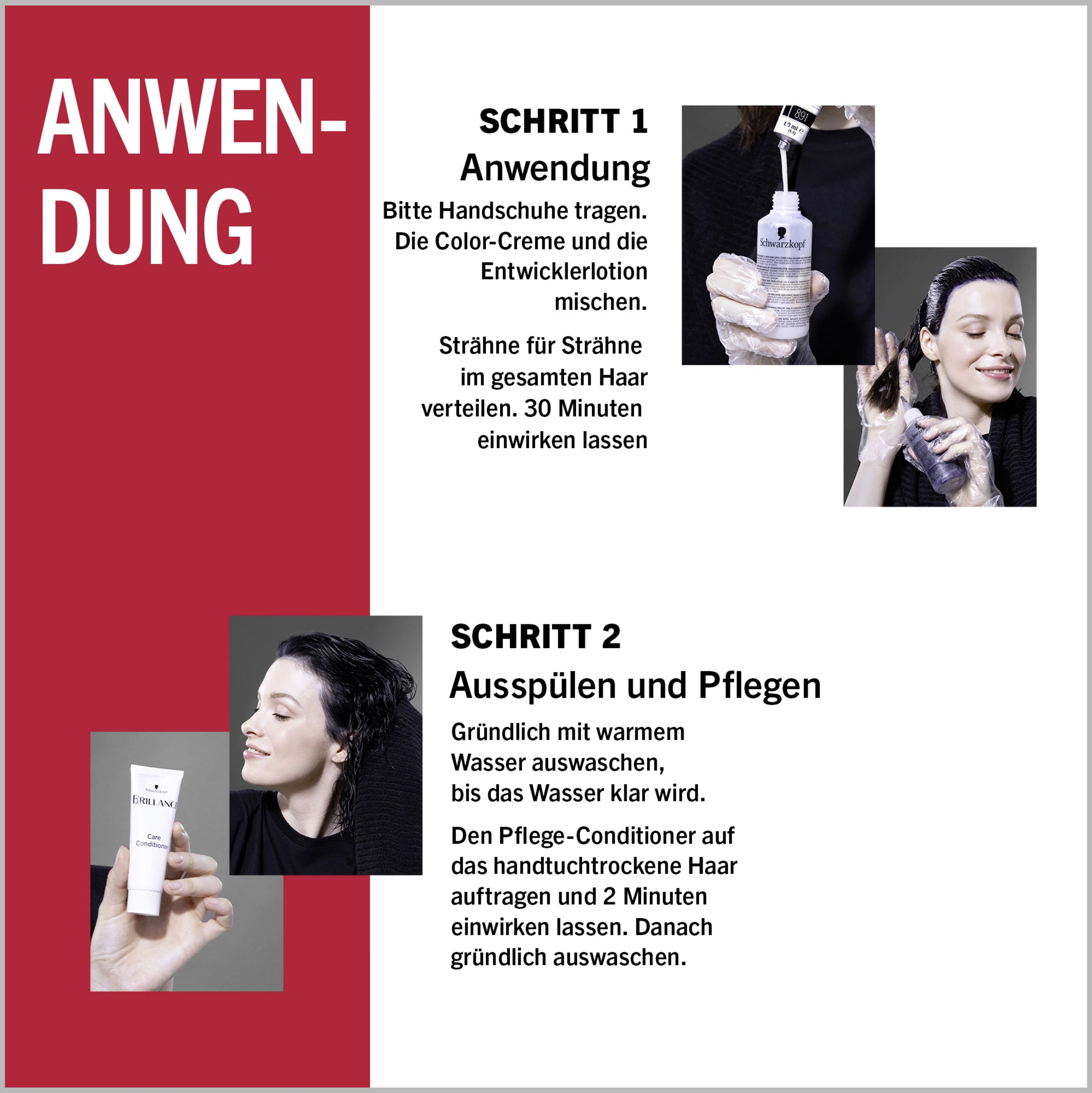 Schwarzkopf Brillance Permanente Haarfarbe Intensiv-Color-Creme 872 Intensivrot 14 Schwarzkopf Brillance Permanente Haarfarbe Intensiv-Color-Creme 872 Intensivrot – Bild 12