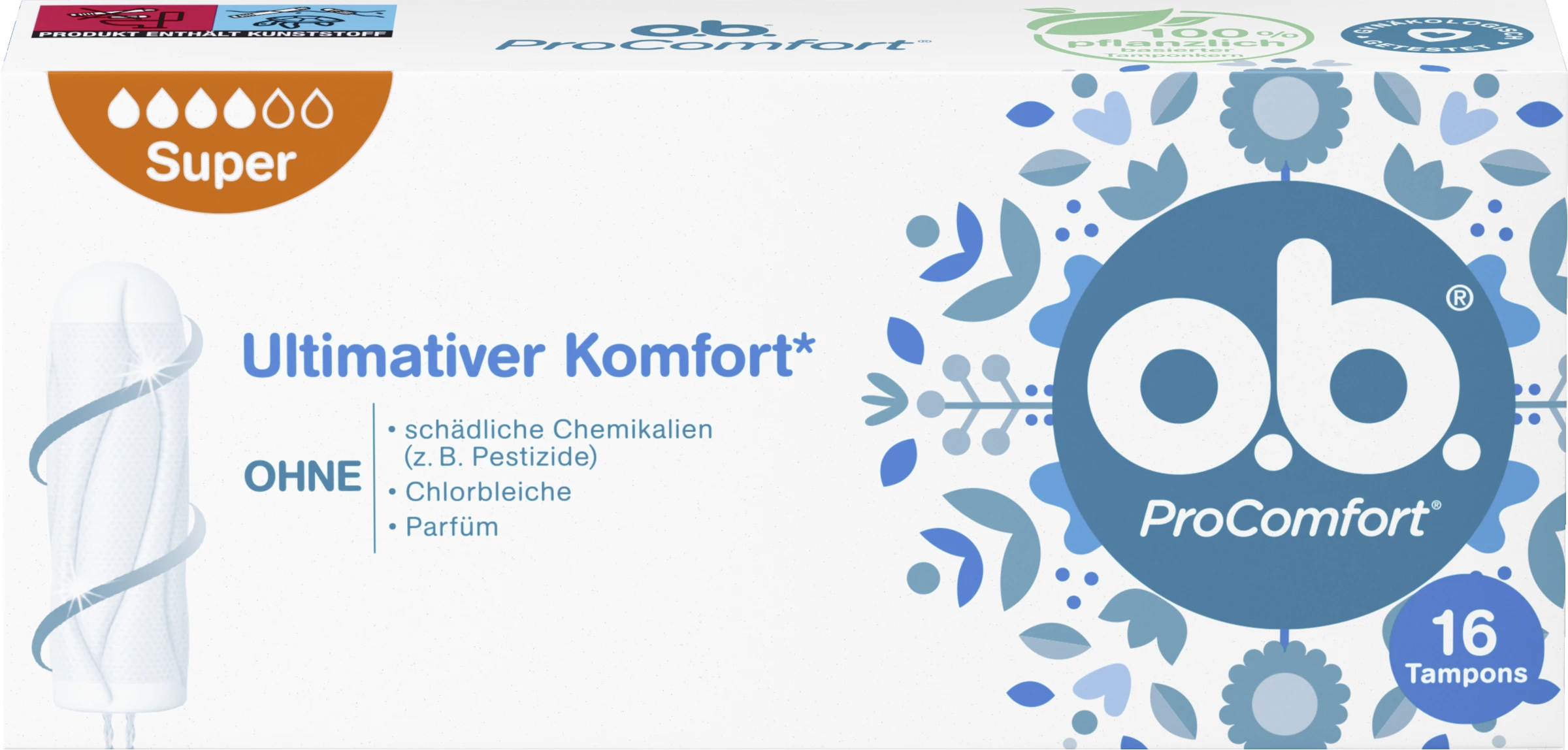 O.b. ProComfort Tampons Super 3 O.b. ProComfort Tampons Super