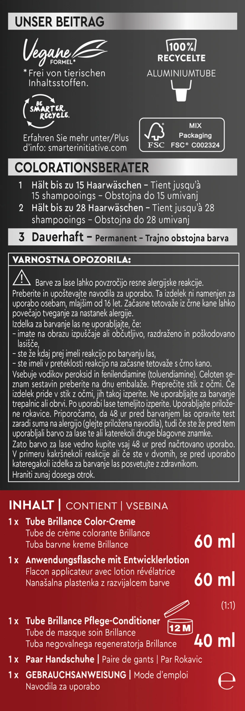 Schwarzkopf Brillance Intensiv-Color-Creme 876 Edel-Mahagoni 5 Schwarzkopf Brillance Intensiv-Color-Creme 876 Edel-Mahagoni – Bild 3
