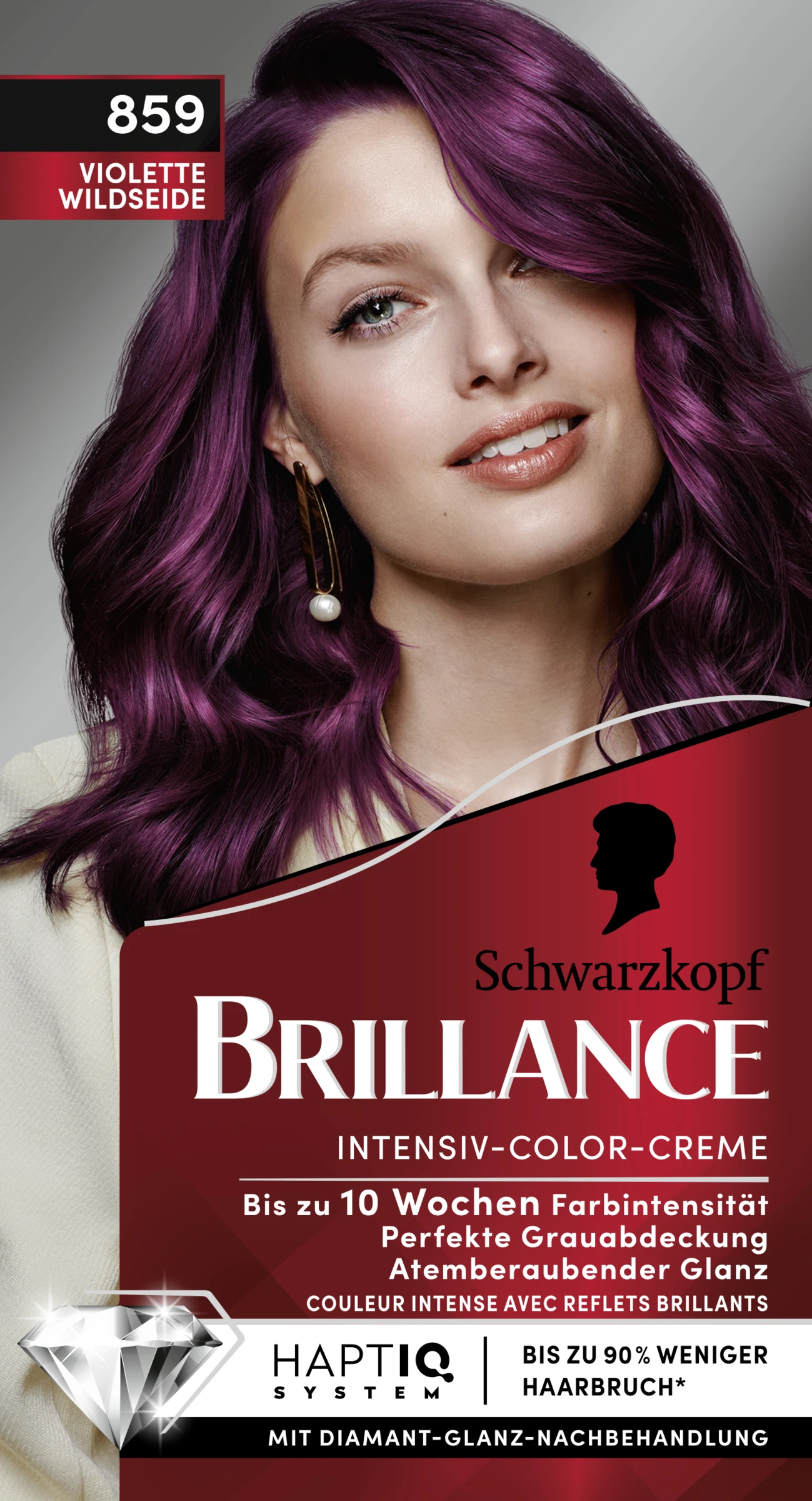 Schwarzkopf Brillance Intensiv-Color-Creme 859 Violette Wildseide 3 Schwarzkopf Brillance Intensiv-Color-Creme 859 Violette Wildseide