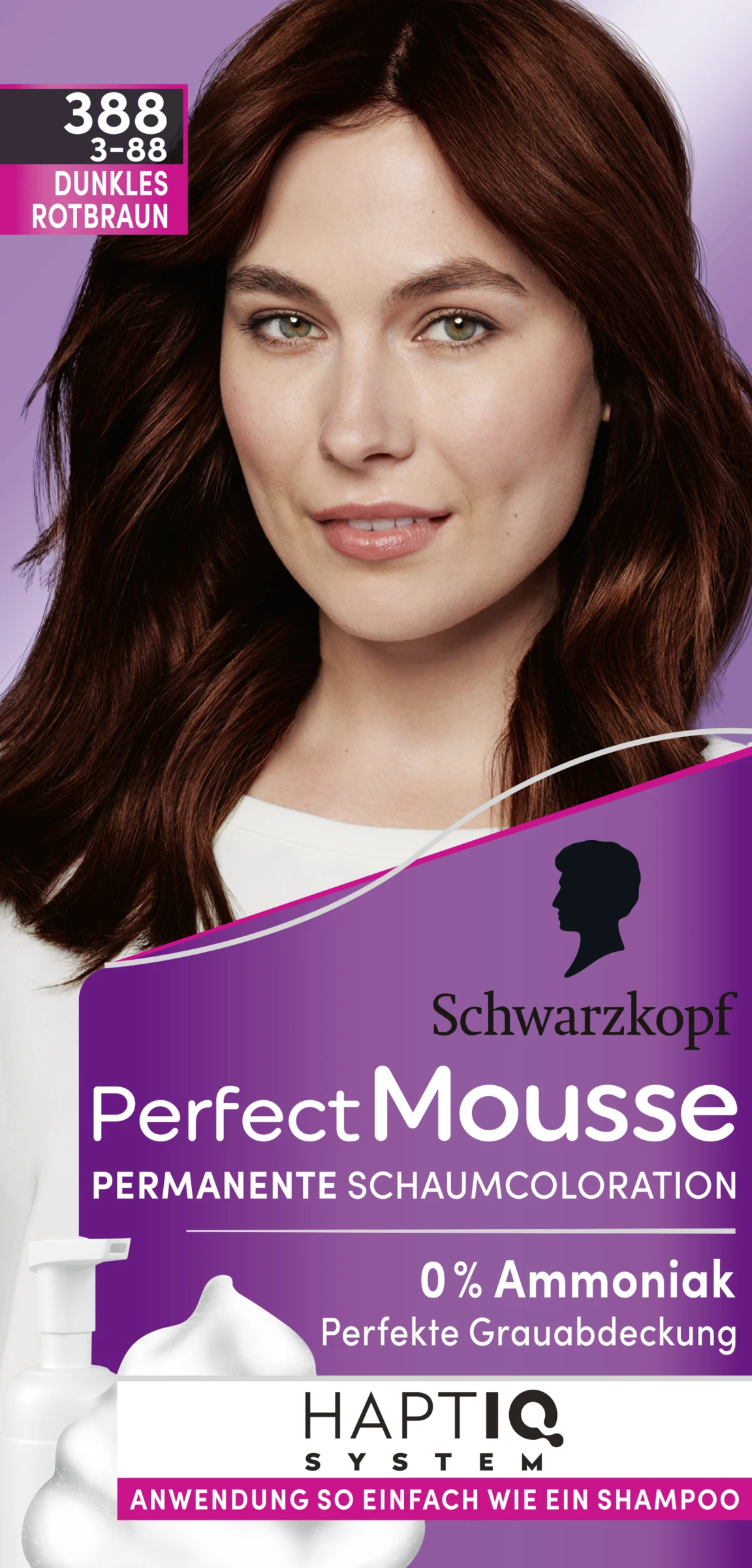 Schwarzkopf Perfect Mousse Perfect Mousse Schaumcoloration 388 Dunkles Rotbraun 3 Schwarzkopf Perfect Mousse Perfect Mousse Schaumcoloration 388 Dunkles Rotbraun