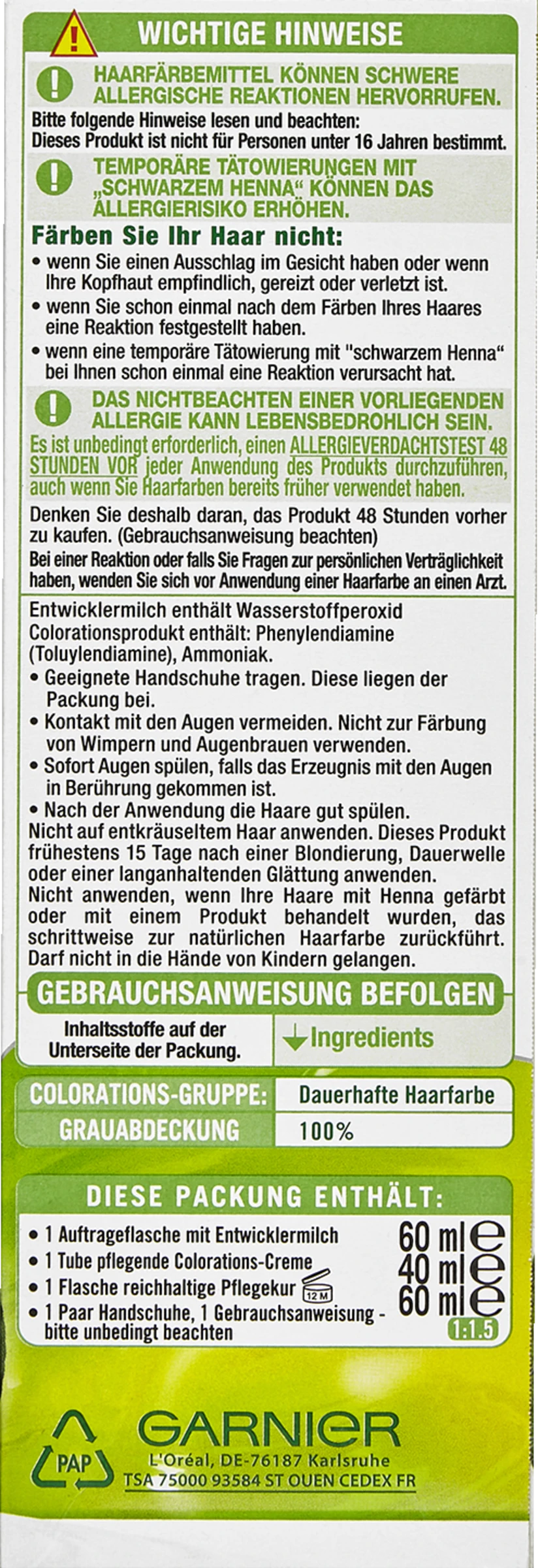 Garnier Nutrisse Creme 10.1A Extra Kühles Hellblond 3 Garnier Nutrisse Creme 10.1A Extra Kühles Hellblond – Bild 2