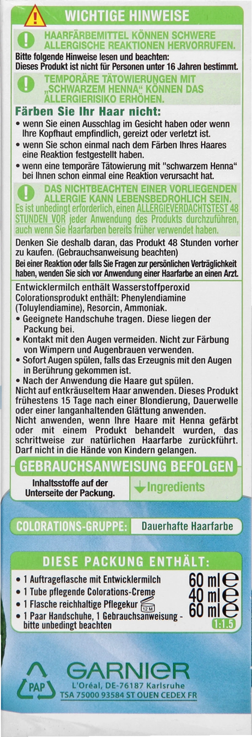 Garnier Nutrisse Creme 100 Extra Helles Naturblond 4 Garnier Nutrisse Creme 100 Extra Helles Naturblond – Bild 2
