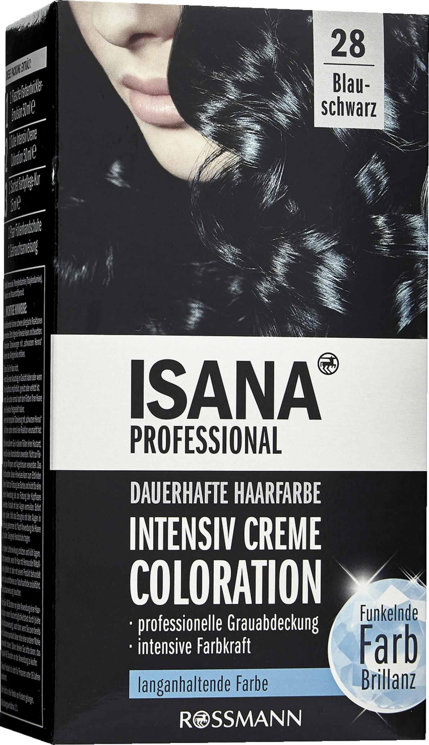 ISANA PROFESSIONAL Intensiv Creme Coloration 28 Blauschwarz 3 ISANA PROFESSIONAL Intensiv Creme Coloration 28 Blauschwarz