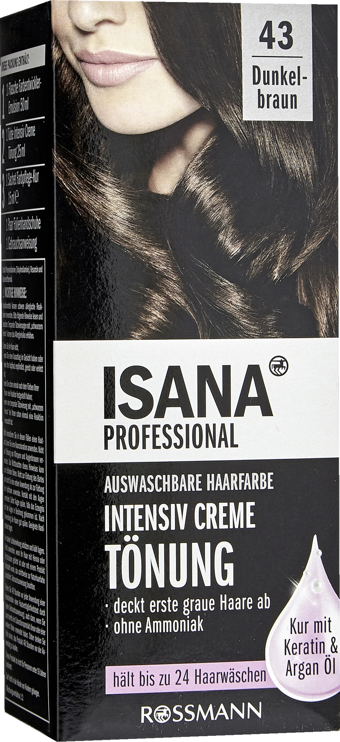 ISANA PROFESSIONAL Intensiv Creme Tönung 43 Dunkelbraun 2 ISANA PROFESSIONAL Intensiv Creme Tönung 43 Dunkelbraun