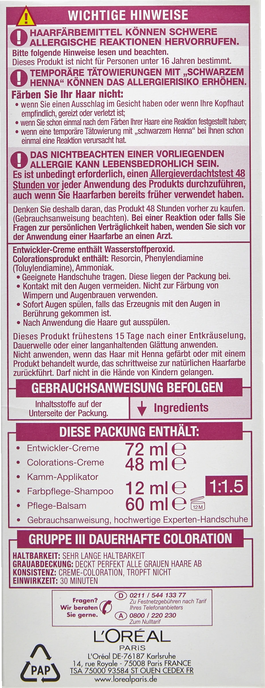 L’Oréal Paris Excellence Crème 4 Mittelbraun 4 L’Oréal Paris Excellence Crème 4 Mittelbraun – Bild 2
