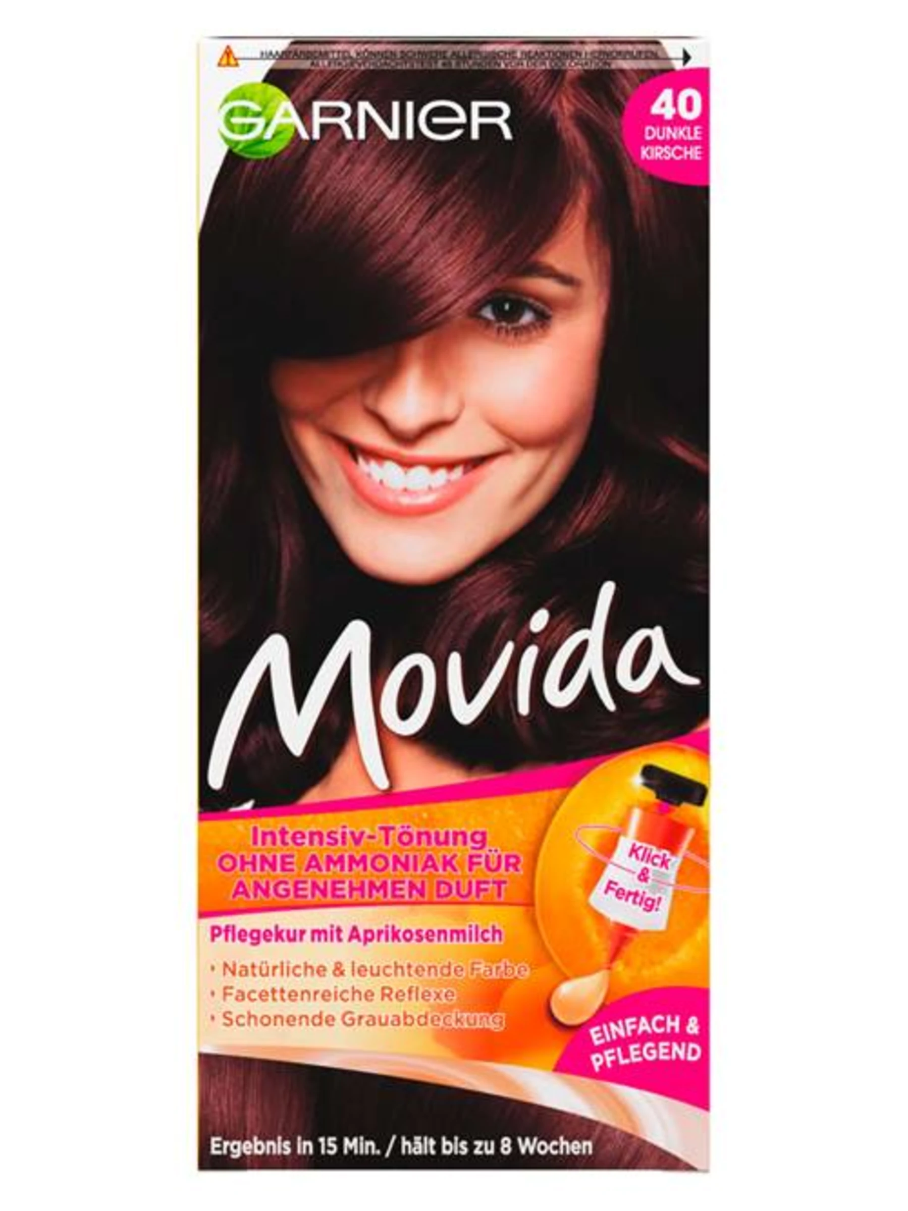 Garnier Movida Intensiv-Tönung 40 Dunkle Kirsche 3 Garnier Movida Intensiv-Tönung 40 Dunkle Kirsche
