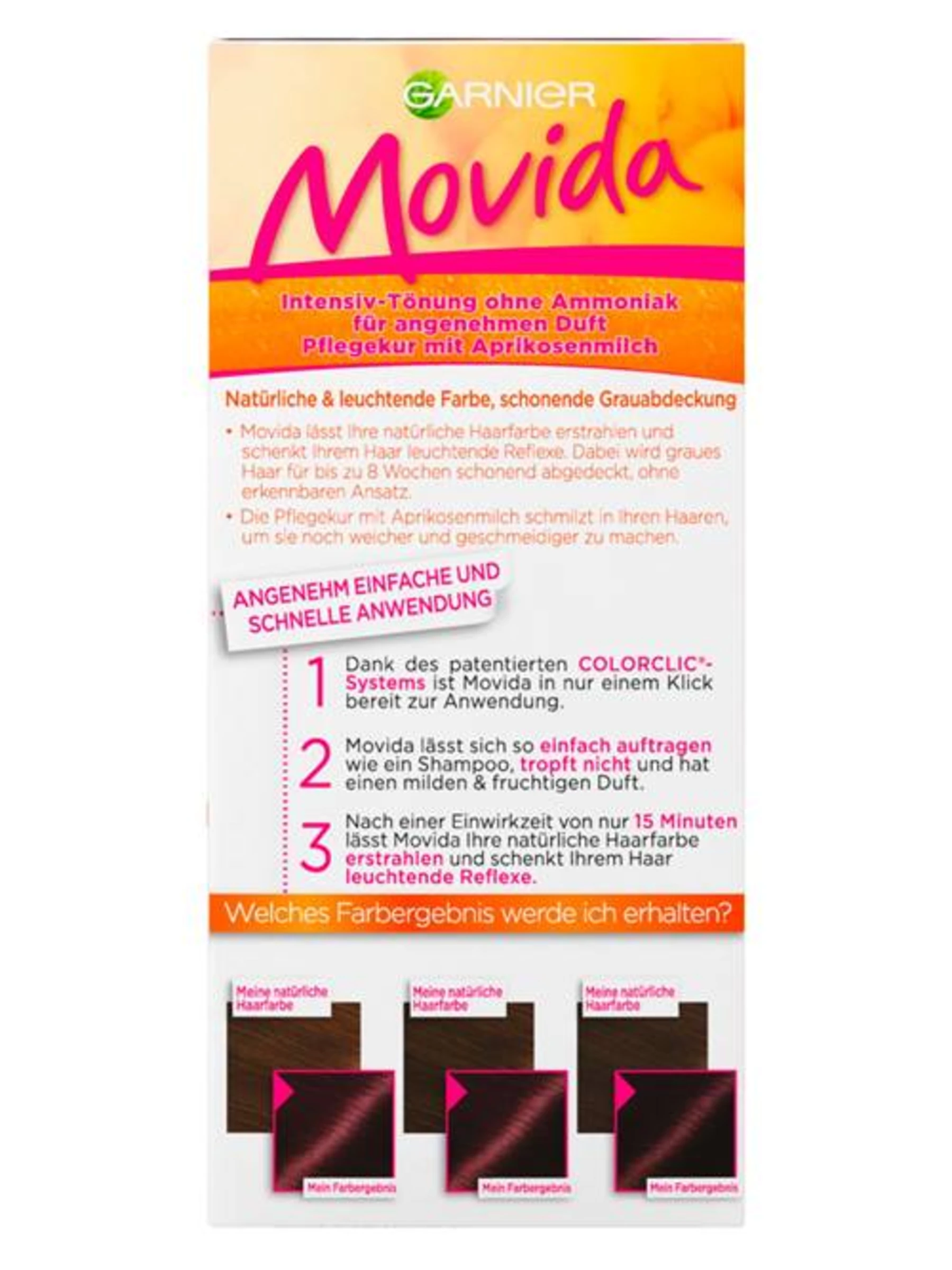 Garnier Movida Intensiv-Tönung 40 Dunkle Kirsche 6 Garnier Movida Intensiv-Tönung 40 Dunkle Kirsche – Bild 4