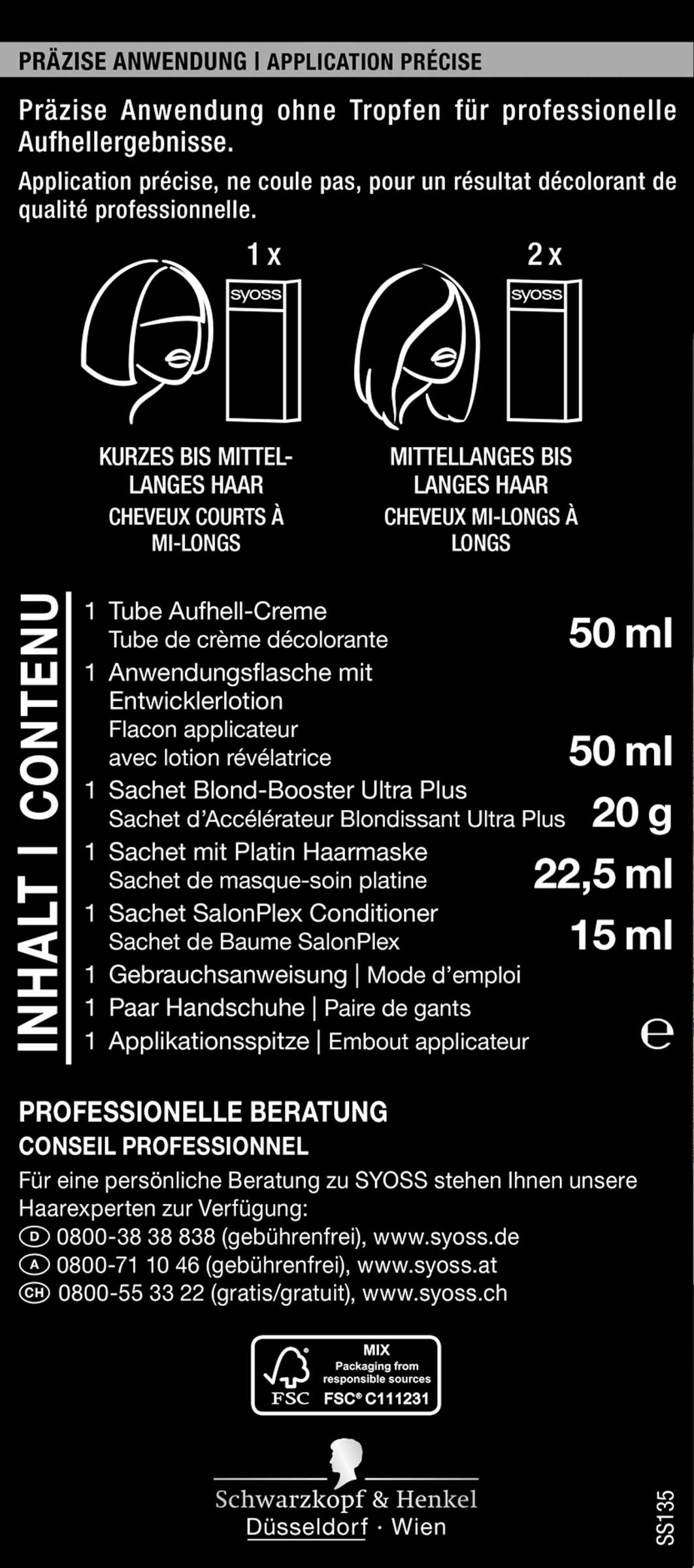 Syoss Professional Performance 13_5 Platin Aufheller 5 Syoss Professional Performance 13_5 Platin Aufheller – Bild 3