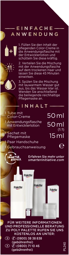 Poly Palette Intensiv Creme Coloration Haarfarbe Pudriges Silberblond 240 5 Poly Palette Intensiv Creme Coloration Haarfarbe Pudriges Silberblond 240 – Bild 3