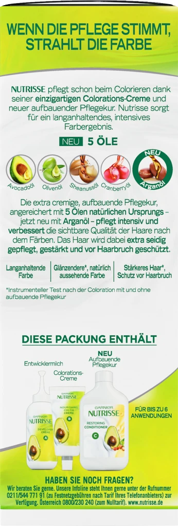 Garnier Nutrisse Creme 10.1A Extra Kühles Hellblond 4 Garnier Nutrisse Creme 10.1A Extra Kühles Hellblond – Bild 3