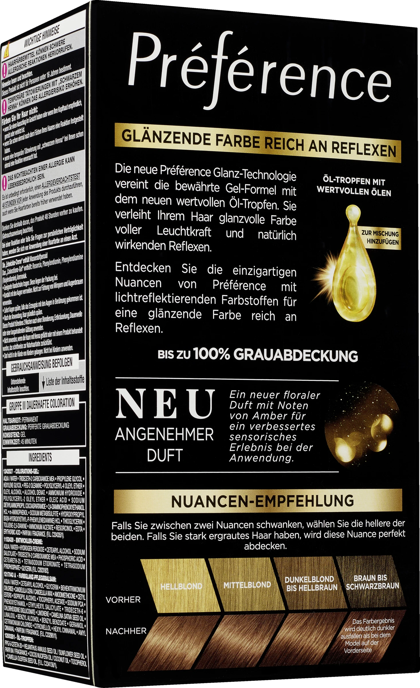 L’Oréal Paris Préférence Permanente Haarfarbe 7 Natur Mittelblond (Vienna) 5 L’Oréal Paris Préférence Permanente Haarfarbe 7 Natur Mittelblond (Vienna) – Bild 3