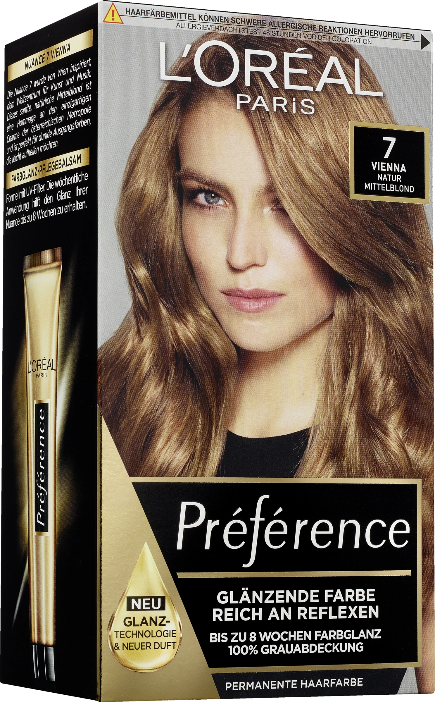 L’Oréal Paris Préférence Permanente Haarfarbe 7 Natur Mittelblond (Vienna) 3 L’Oréal Paris Préférence Permanente Haarfarbe 7 Natur Mittelblond (Vienna)
