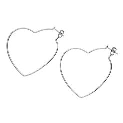 Accessories Ohrringe Aus Edelstahl In Herz-Form