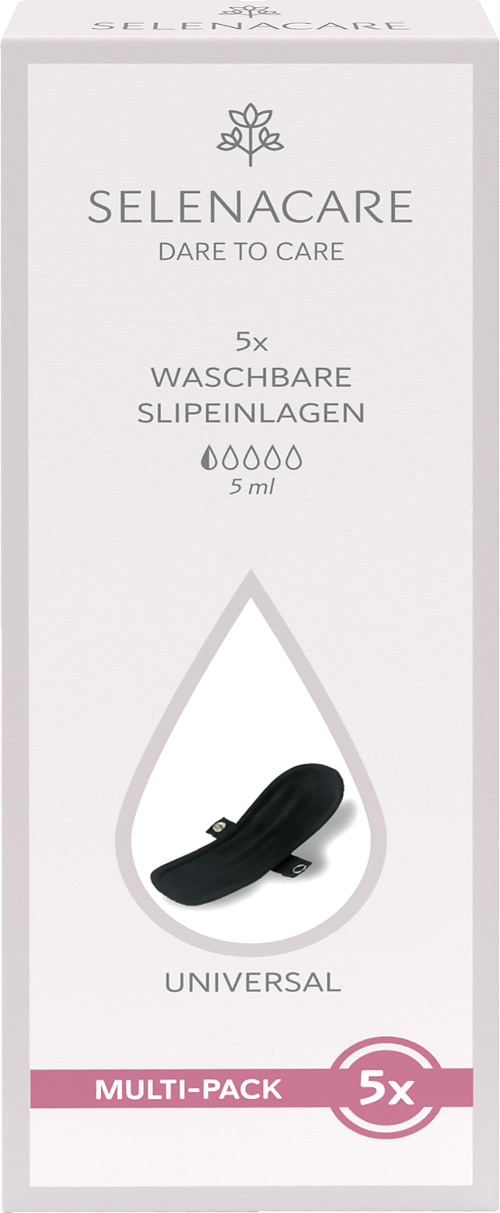 Selenacare Waschbare Slipeinlage Schwarz Multi-Pack 3 Selenacare Waschbare Slipeinlage Schwarz Multi-Pack