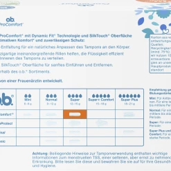 Alternative view of O.b. ProComfort Tampons Super