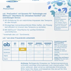 Alternative view of O.b. ProComfort Tampons Normal