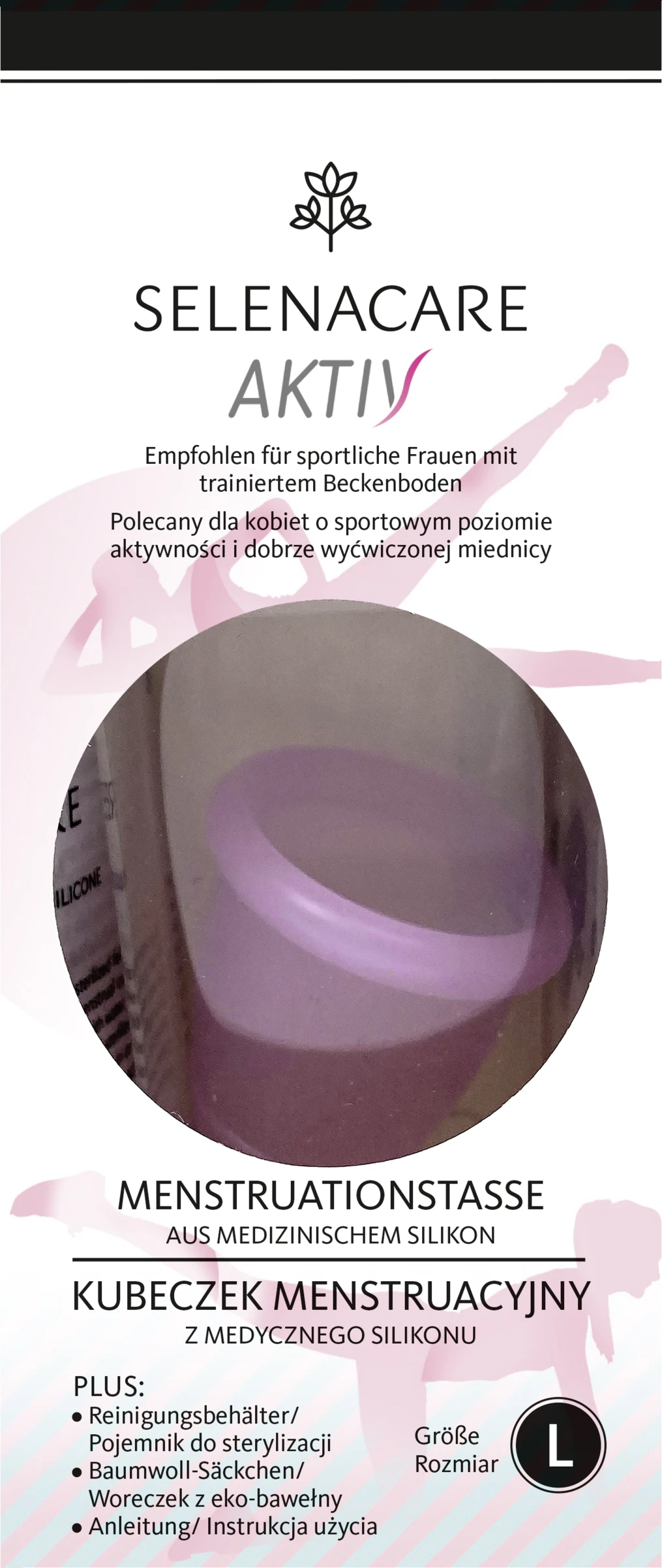 Selenacare Menstruationstasse AKTIV Gr. L 3 Selenacare Menstruationstasse AKTIV Gr. L