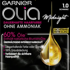 Garnier Olia Dauerhafte Haarfarbe 1.0 Schwarz