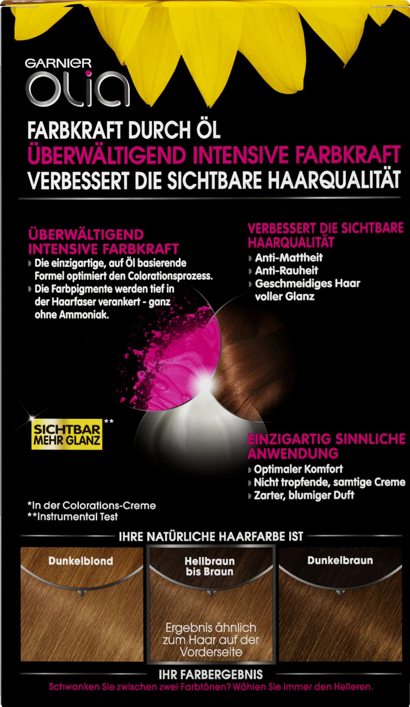 Garnier Olia Dauerhafte Haarfarbe 7.0 Mittelblond 7 Garnier Olia Dauerhafte Haarfarbe 7.0 Mittelblond – Bild 5