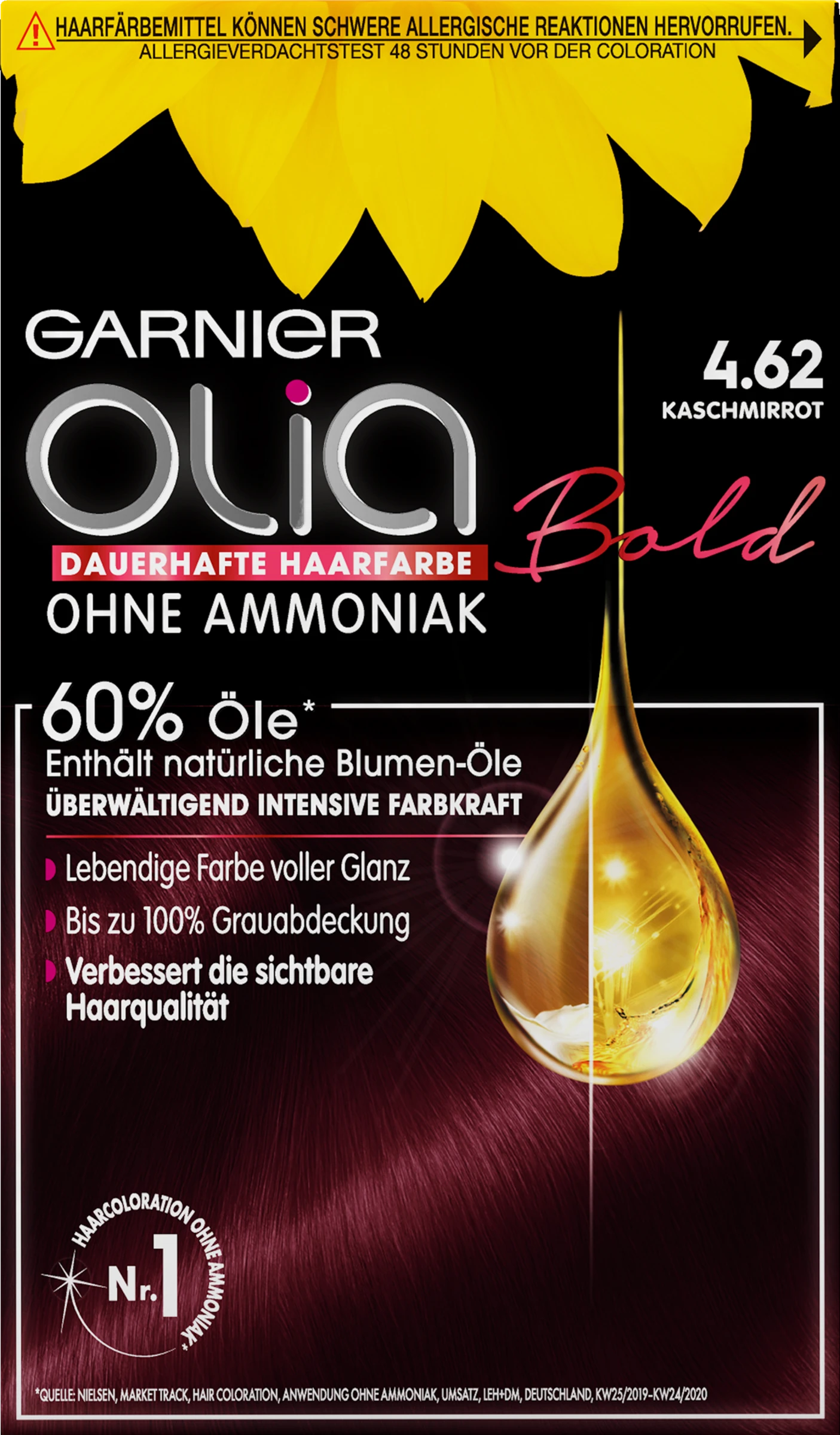 Garnier Olia Dauerhafte Haarfarbe 4.62 Kaschmirrot 3 Garnier Olia Dauerhafte Haarfarbe 4.62 Kaschmirrot