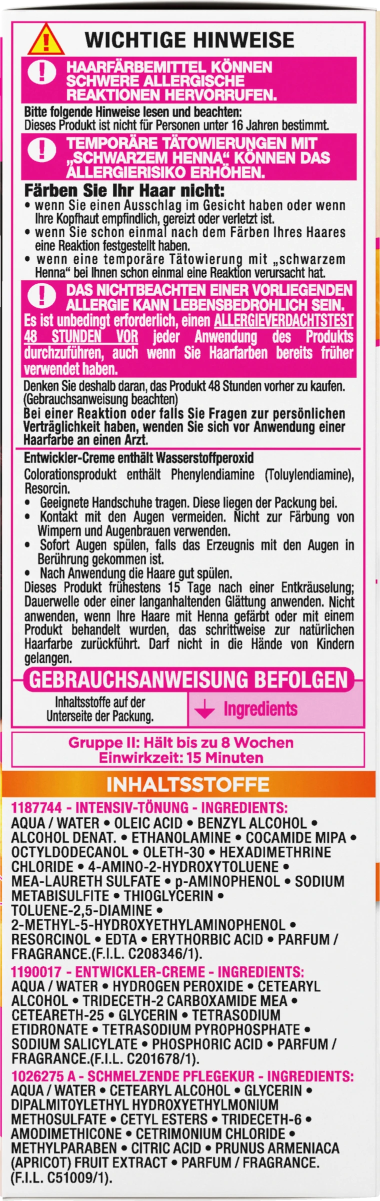 Garnier Movida Intensiv-Tönung 40 Dunkle Kirsche 4 Garnier Movida Intensiv-Tönung 40 Dunkle Kirsche – Bild 2