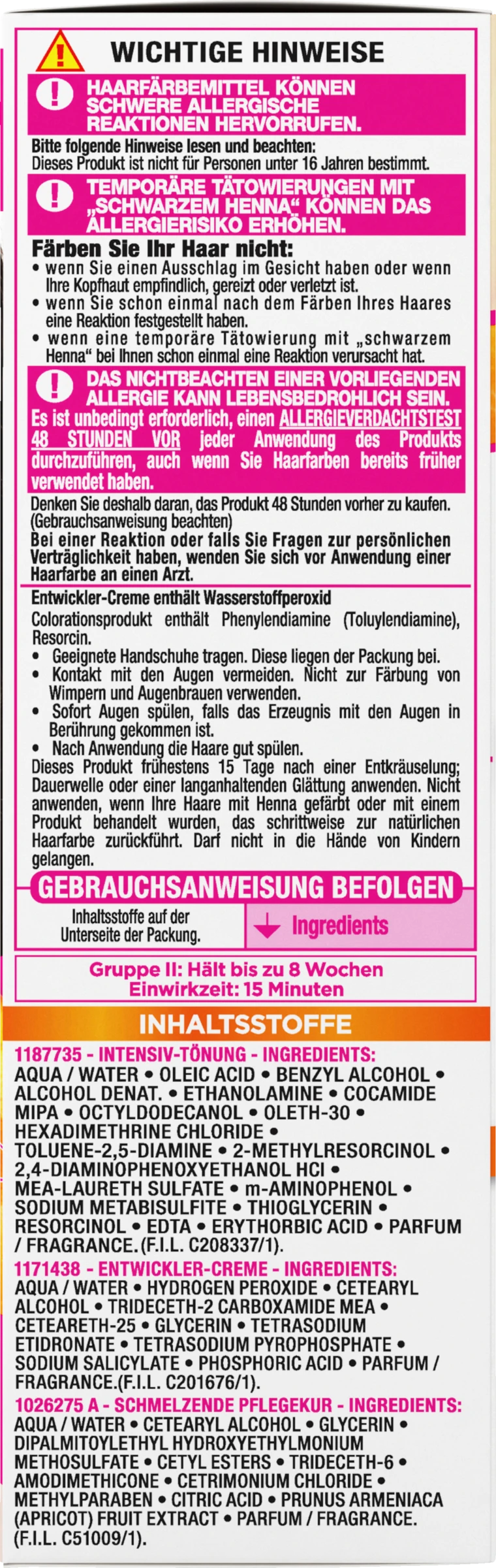 Garnier Movida Intensiv-Tönung 45 Dunkelbraun 4 Garnier Movida Intensiv-Tönung 45 Dunkelbraun – Bild 2