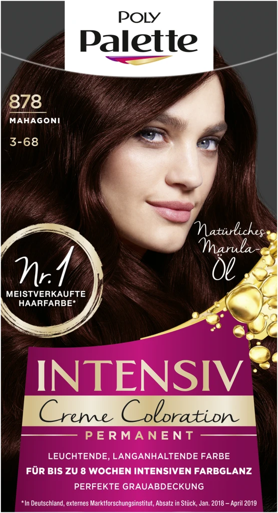 Poly Palette Intensiv Creme Coloration 878 Mahagoni 3 Poly Palette Intensiv Creme Coloration 878 Mahagoni