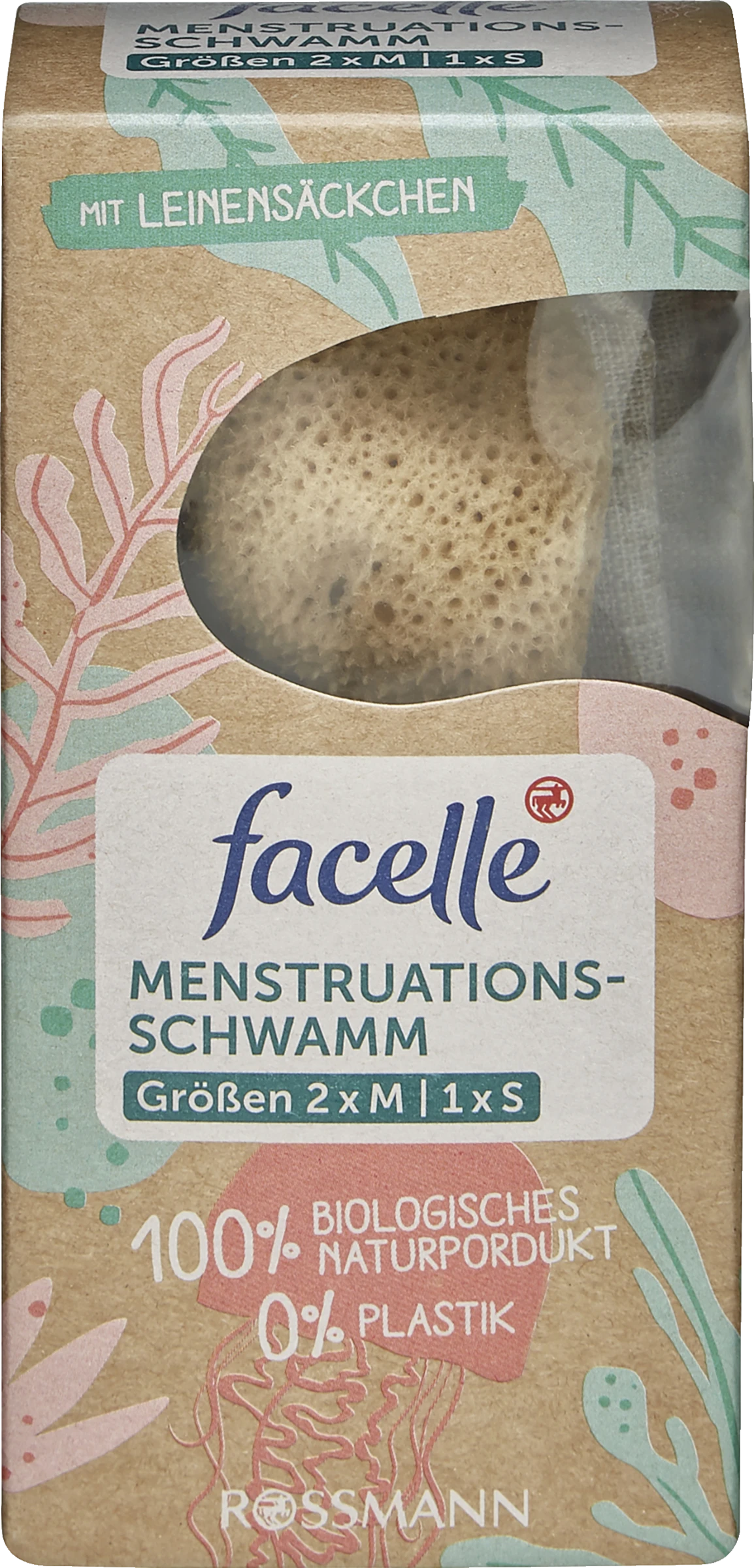 Facelle Menstruationsschwamm 3 Facelle Menstruationsschwamm