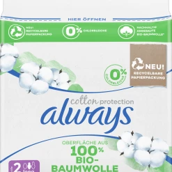 Always® Cotton Protection Binden Mit Flügeln Long Gr. 2