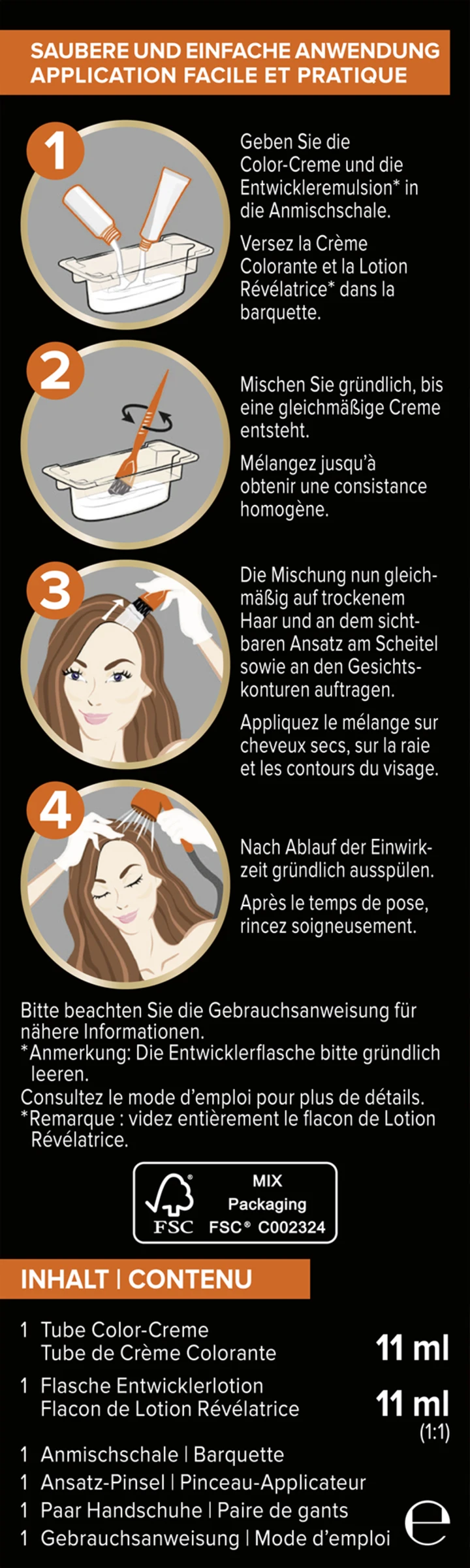 Schwarzkopf Diadem Ansatzset Ansatz-Kaschierung A3 Rotbraun 5 Schwarzkopf Diadem Ansatzset Ansatz-Kaschierung A3 Rotbraun – Bild 3