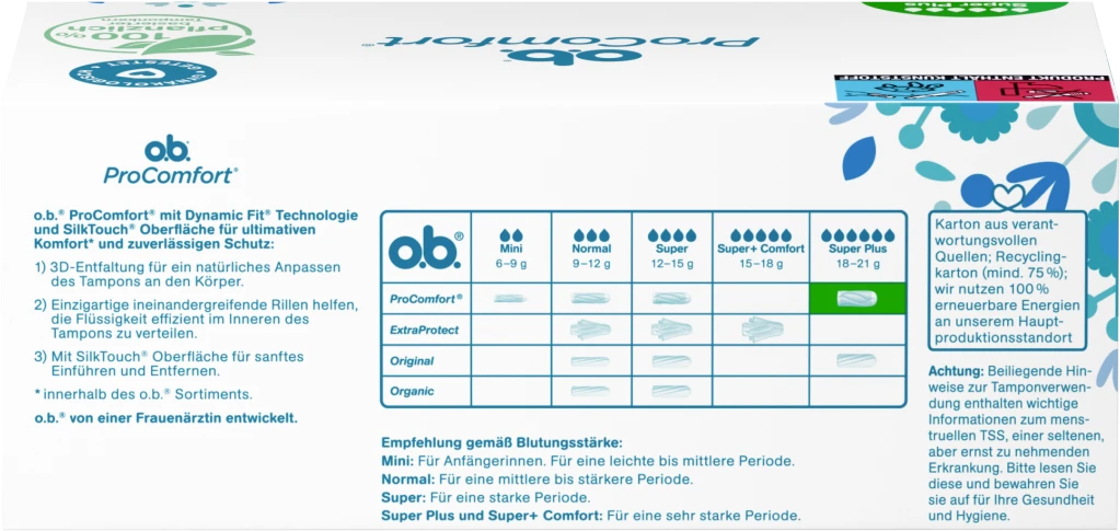 O.b. ProComfort Tampons Super Plus 6 O.b. ProComfort Tampons Super Plus – Bild 4