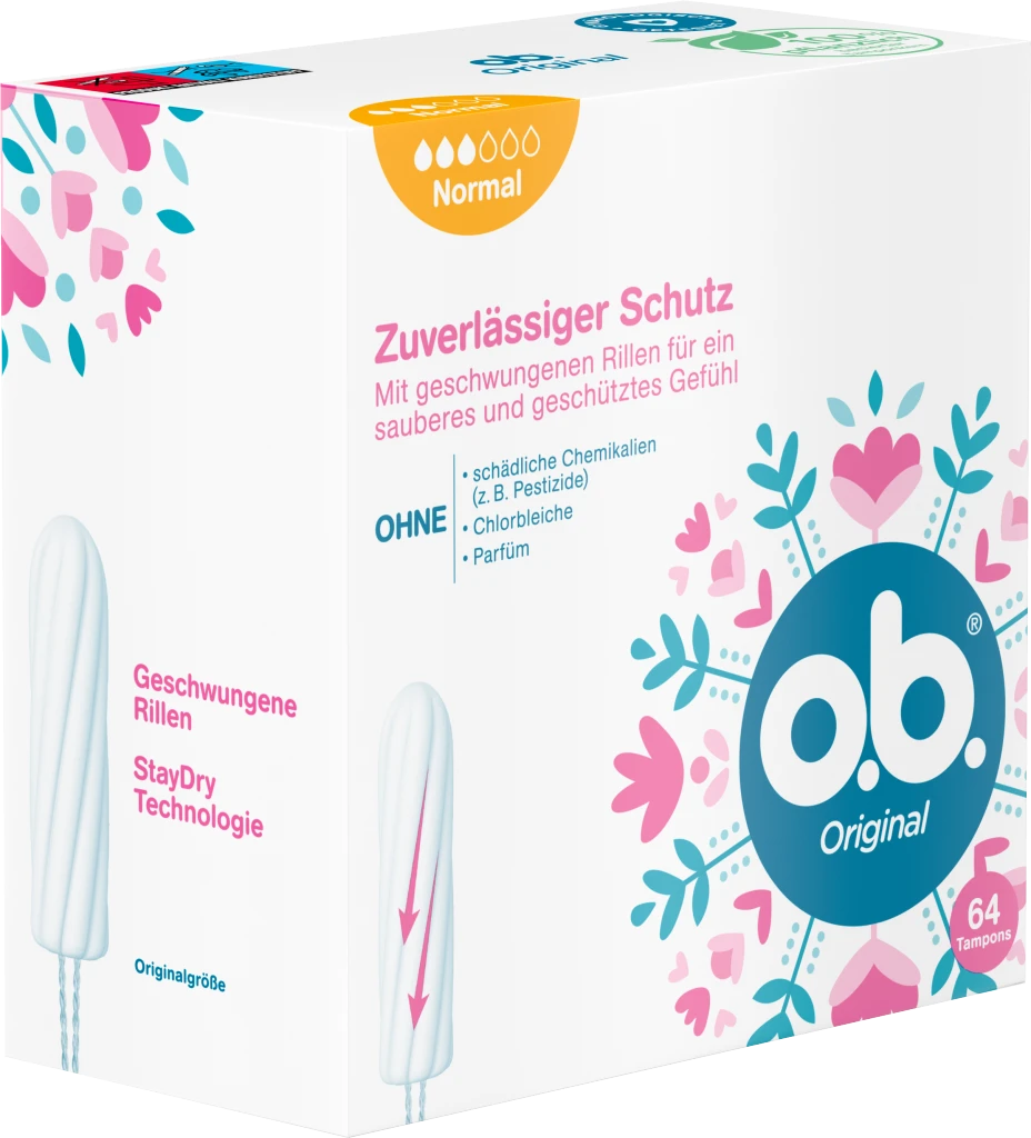 O.b. Original Tampons Normal 4 O.b. Original Tampons Normal – Bild 2