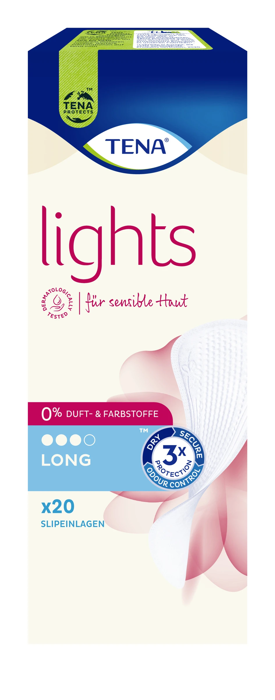 TENA Lights Slipeinlagen Long 3 TENA Lights Slipeinlagen Long