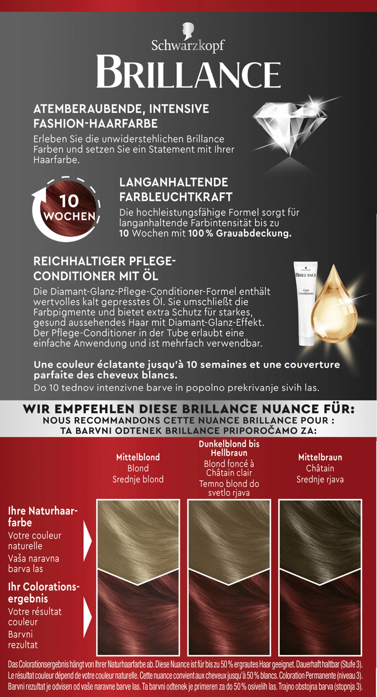 Schwarzkopf Brillance Permanente Haarfarbe Intensiv-Color-Creme 872 Intensivrot 7 Schwarzkopf Brillance Permanente Haarfarbe Intensiv-Color-Creme 872 Intensivrot – Bild 5