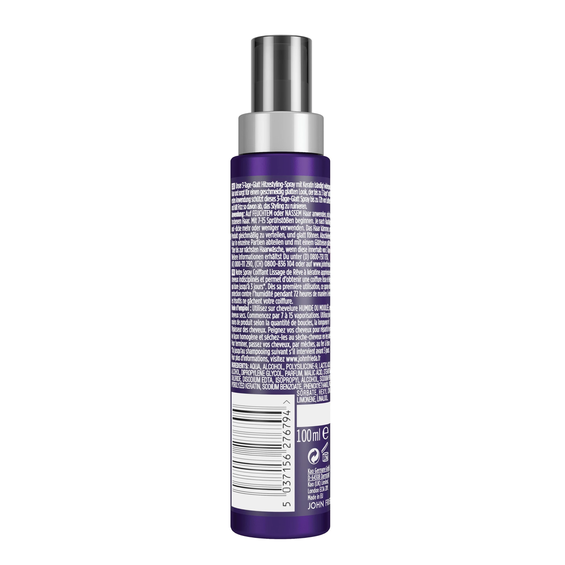 JOHN FRIEDA FRIZZ Ease 3-Tage-Glatt Styling Spray 4 JOHN FRIEDA FRIZZ Ease 3-Tage-Glatt Styling Spray – Bild 2