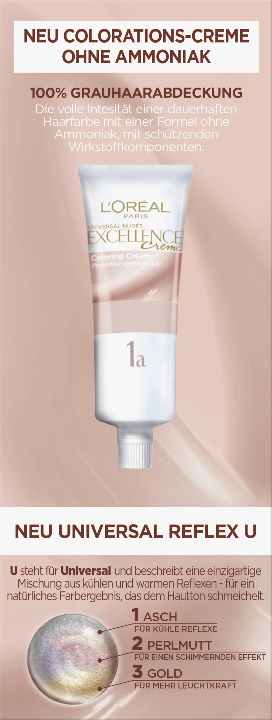 L’Oréal Paris Excellence Universale Nude-Töne 8U Hellblond 5 L’Oréal Paris Excellence Universale Nude-Töne 8U Hellblond – Bild 3