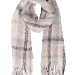 Accessories Schal Kariert Mit Fransen Aus Recyceltem Material