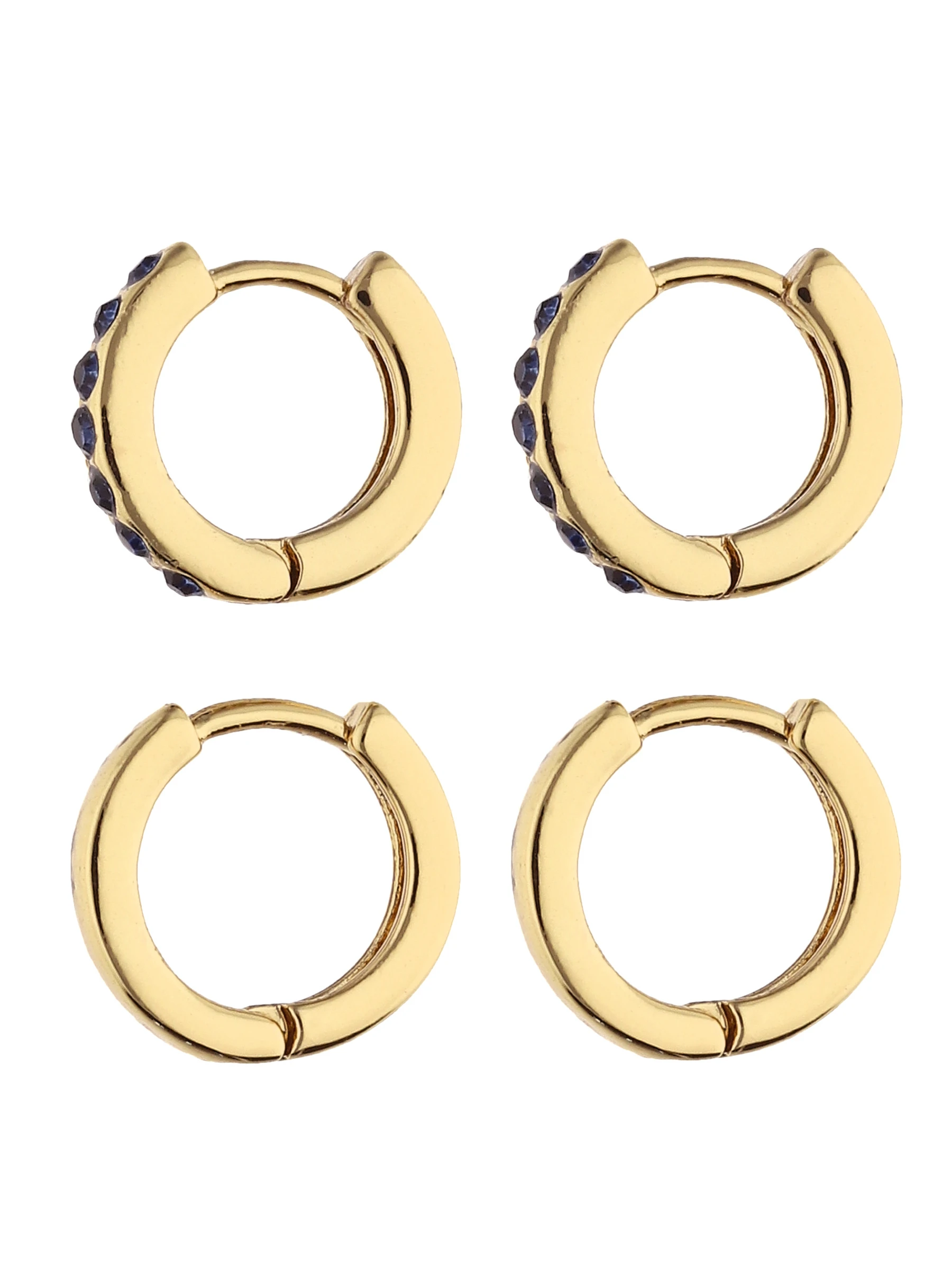 Accessories Creolen Im Set Vergoldet Mit Strasssteinen 4 Accessories Creolen Im Set Vergoldet Mit Strasssteinen – Bild 2