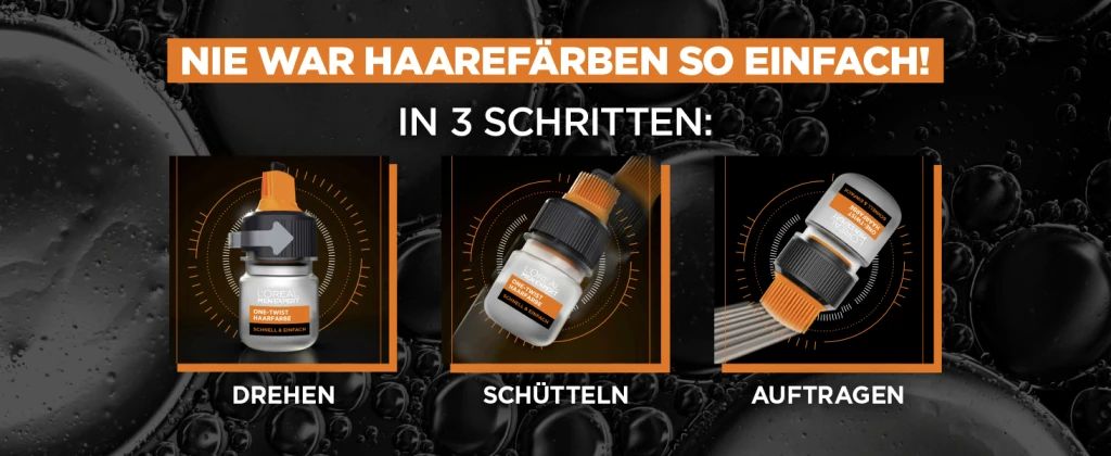 L’Oréal Paris Men Expert One-Twist Haarfarbe 04 Natürliches Braun 7 L’Oréal Paris Men Expert One-Twist Haarfarbe 04 Natürliches Braun – Bild 5