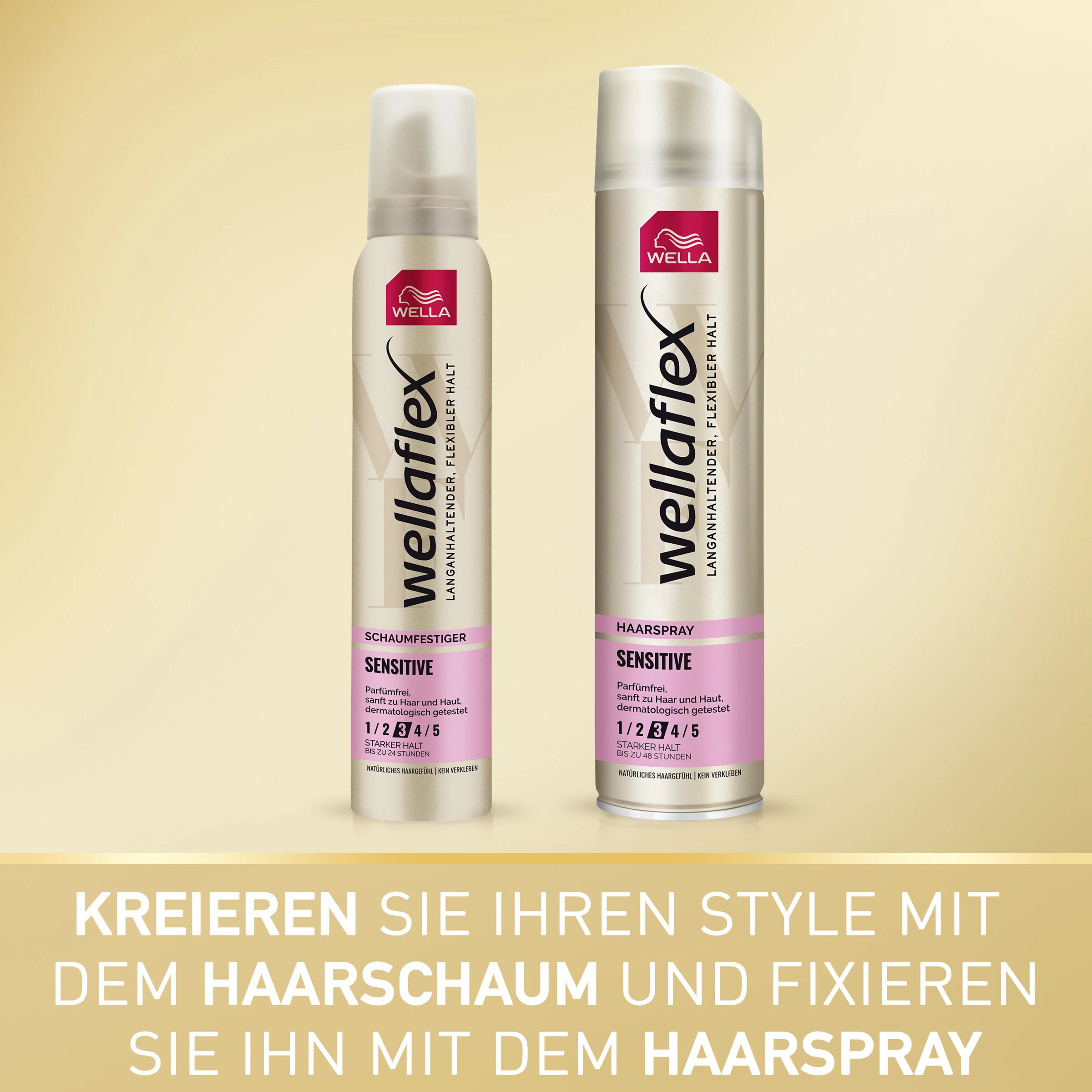 Wella Wellaflex Schaumfestiger Sensitive Starker Halt 5 Wella Wellaflex Schaumfestiger Sensitive Starker Halt – Bild 3