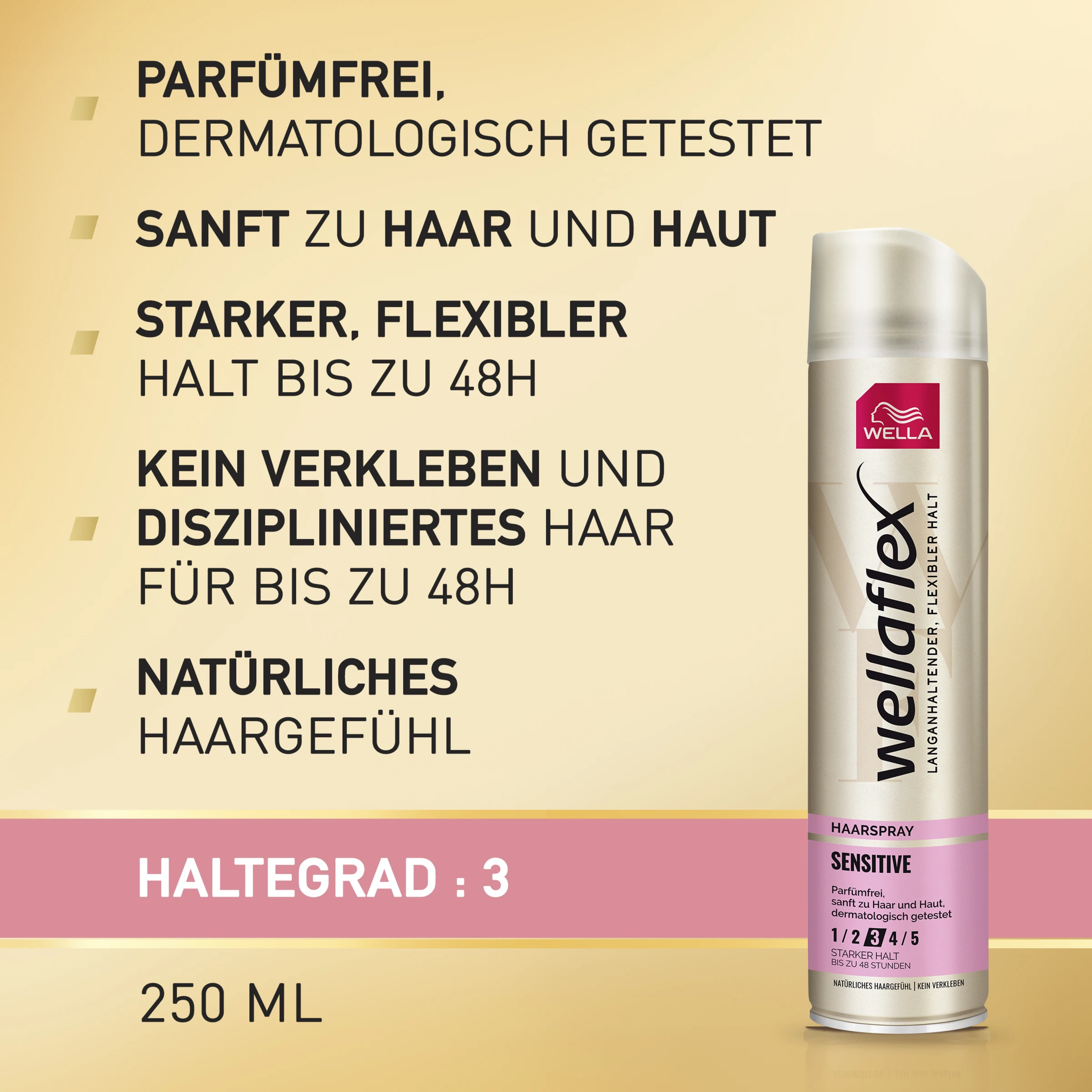 Wella Wellaflex Haarspray Sensitive Starker Halt 7 Wella Wellaflex Haarspray Sensitive Starker Halt – Bild 5
