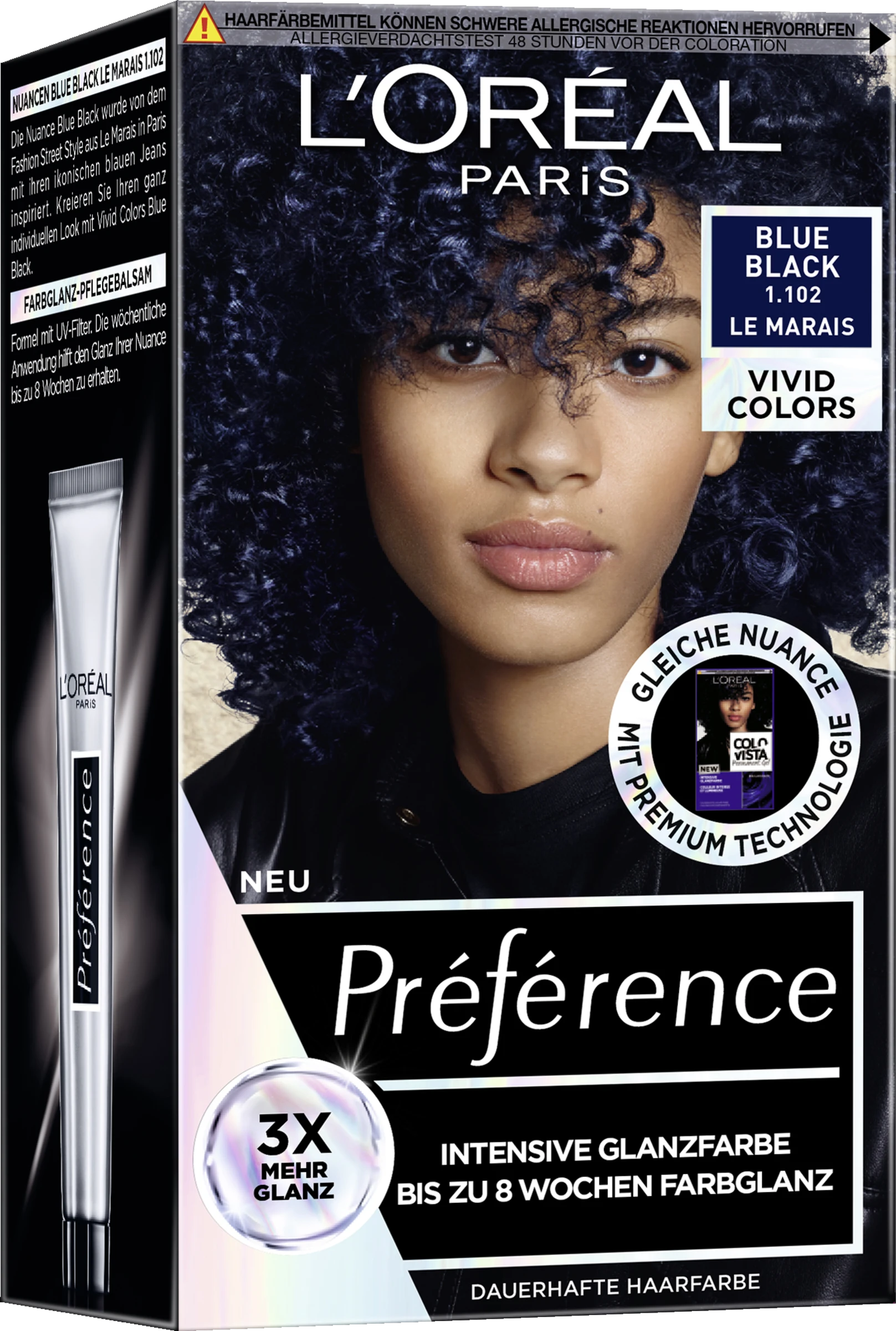 L’Oréal Paris Préférence Vivid Colors Blue Black 4 L’Oréal Paris Préférence Vivid Colors Blue Black – Bild 2