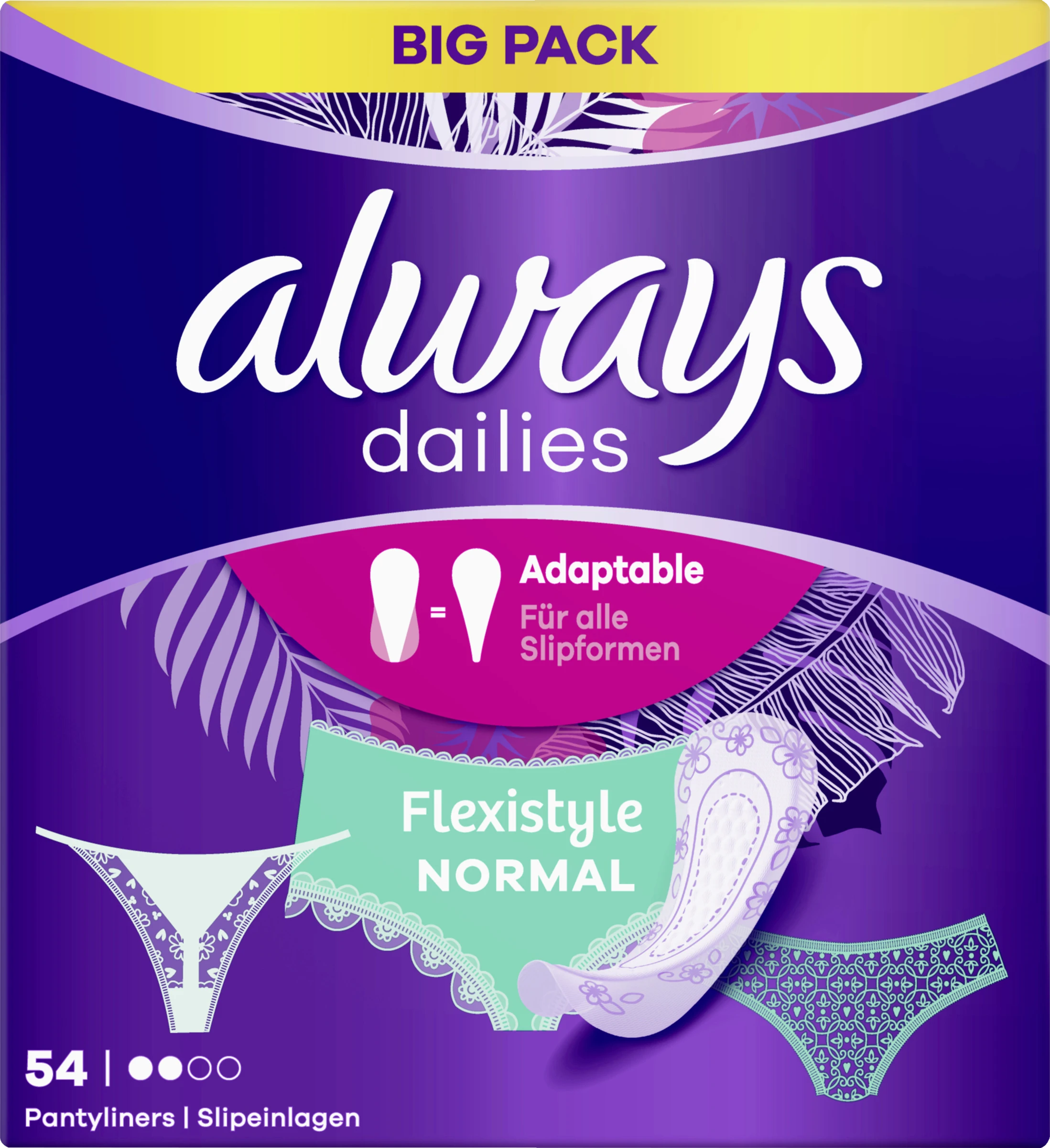 Always® Dailies Flexistyle Normal Slipeinlagen 3 Always® Dailies Flexistyle Normal Slipeinlagen