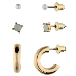 Accessories Ohrschmuck-Set Mit Schmuckstein Und Zierperle