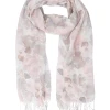 Accessories Schal Mit Blumen-Muster Und Fransen Aus Ca. 30 % Recyceltem Material