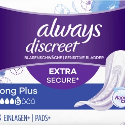 Always® Discreet Inkontinenz-Einlagen+ Long Plus 18 Always® Discreet Inkontinenz-Einlagen+ Long Plus -Always® shop MAM 8306728 SHOP IMAGE 1.4